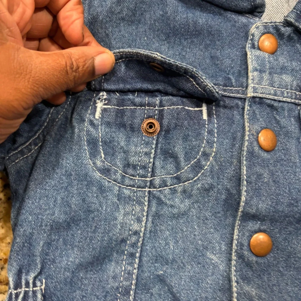 Blues In Motion Kids Vintage Denim Trucker Jacket Medium Wash Blue 3T